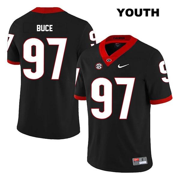 Georgia Bulldogs Youth Brooks Buce #97 NCAA Legend Authentic Black Nike Stitched College Football Jersey HDB7256DO